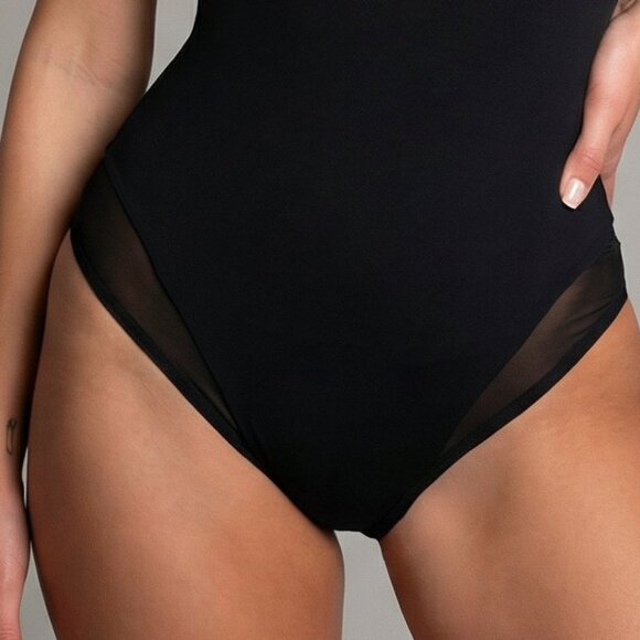 NWT $178 TA3 squarey thin strap swimsuit body shaping up back R/L L - Picture 13 of 13